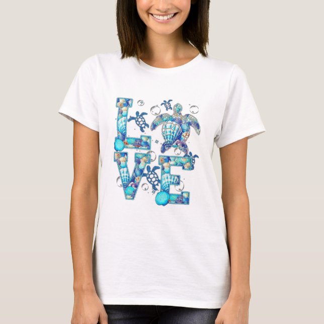 Camiseta Amor de Tartaruga Marinha (Frente)