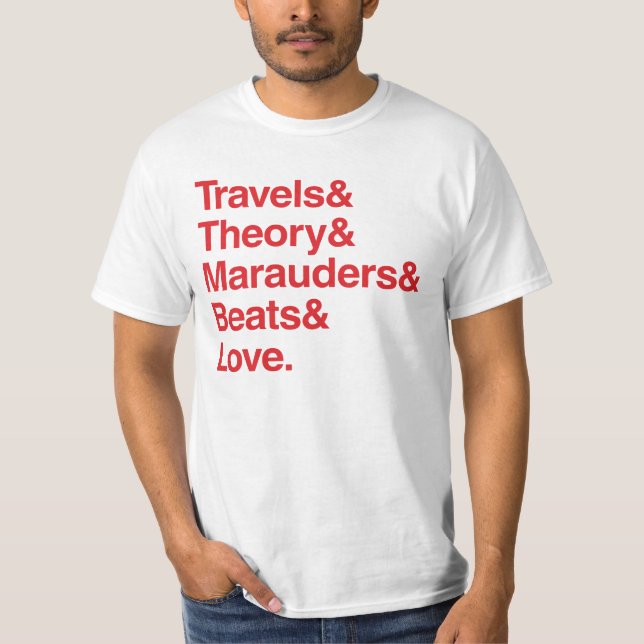 Camiseta Amor de Travels& Theory& Marauders& Beats& (Frente)