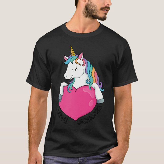 Camiseta amor de unicórnio (Frente)