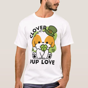 Camiseta Amor de véu - Ruas. Design de cão no dia de Patric