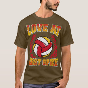 Camiseta Amor De Voleibol Na Primeira Equipe De Treinador D