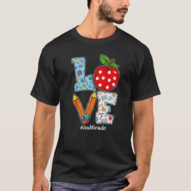 Camiseta Amor De Volta À Faculdade Docente Alô, Professor D (Frente)