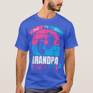Camiseta Amor De Vovô Azul Ou Rosa