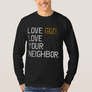 Camiseta Amor, Deus Ama Seu Vizinho, Jesus Vive