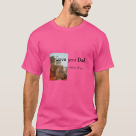 Camiseta amor dia de os pais pai adicionar nome de foto sim