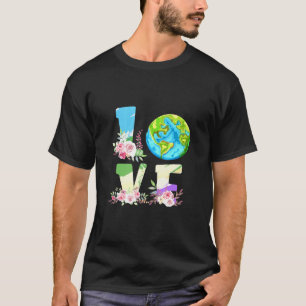 Camiseta Amor Dia Mundial da Terra Ambiente Salvar a Terra