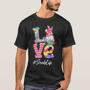 Camiseta Amor Divertido Enfermeira Gnome Coelhinho Vida da