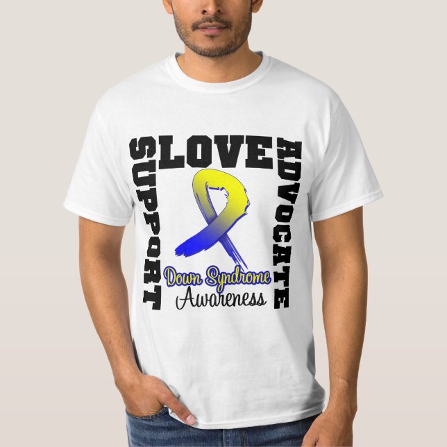 Camiseta Amor do advogado do apoio de Síndrome de Down (Frente)