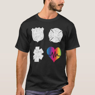 Camiseta Amor do coração do pulso dos que respondes de