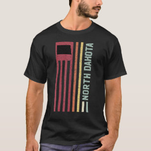Camiseta Amor Do Mapa Dos EUA De Boas-Vindas De Férias Retr