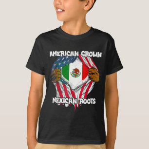Camiseta Amor do México de Raízes Mexicanas Cultivadas Amer