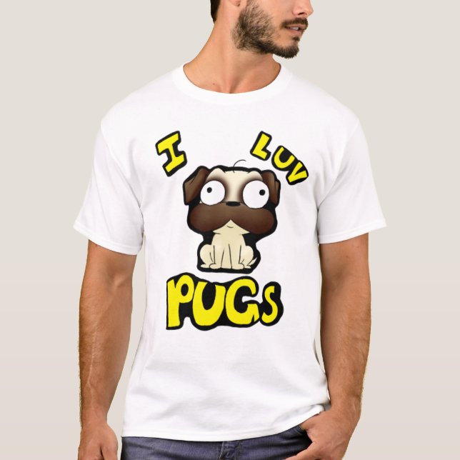 Camiseta amor do pug (Frente)