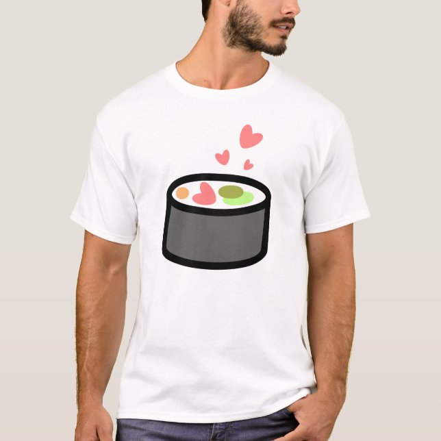 Camiseta Amor do sushi (Frente)