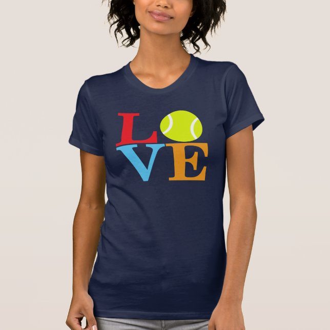 Camiseta AMOR do tênis do ás (Frente)