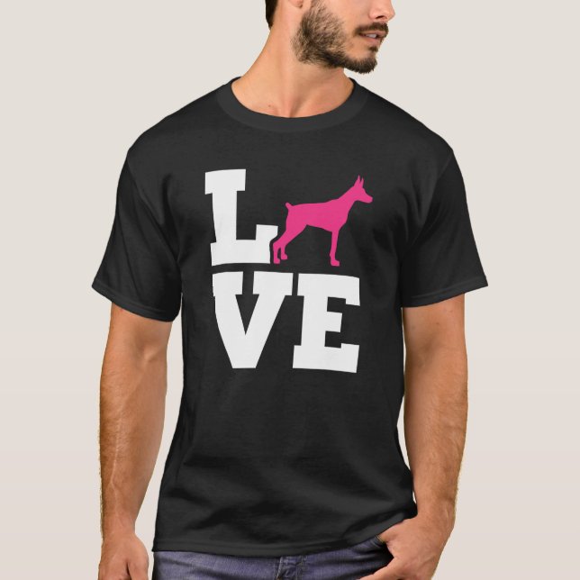 Camiseta Amor Doberman 1 (Frente)