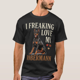 Camiseta Amor Dobermann Amante de Cachorro