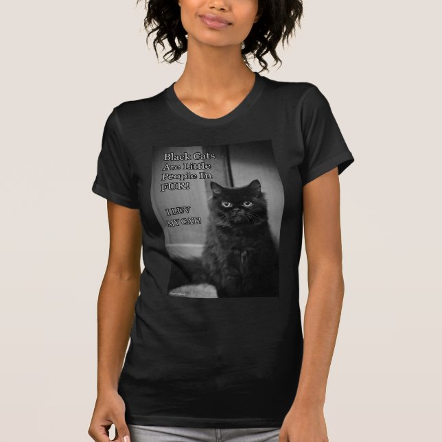 Camiseta Amor dos gatos pretos (Frente)