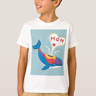 Camiseta Amor dos golfinhos pela mãe