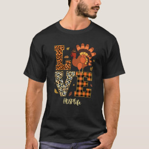 Camiseta Amor DSP Enfermeira Vida Ação de Graças Outono