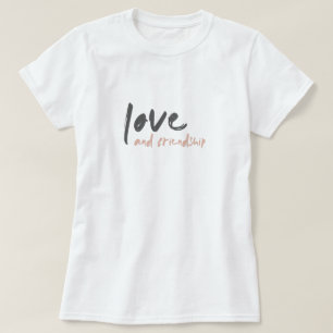 Camiseta Amor e Amizade  Bestie para Amigos Modernos