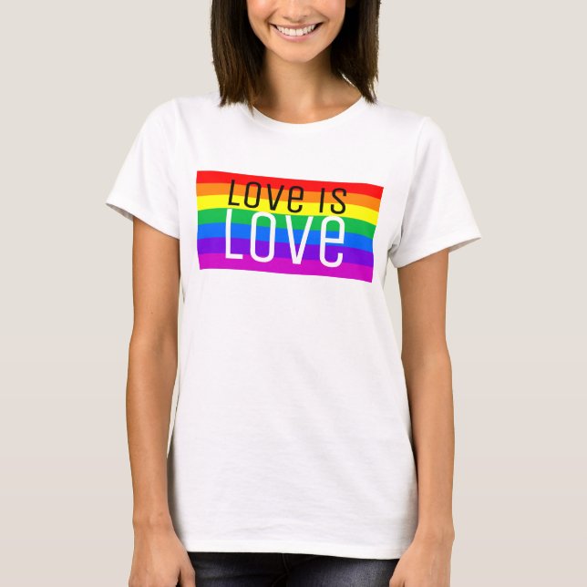 Camiseta Amor é Amor, Arco-Íris (Frente)