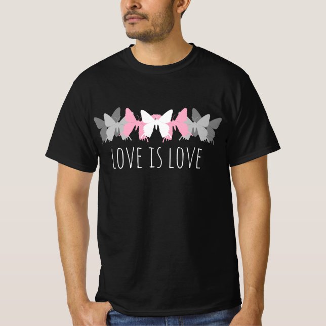 Camiseta Amor É Amor Demigirl Borboleta (Frente)