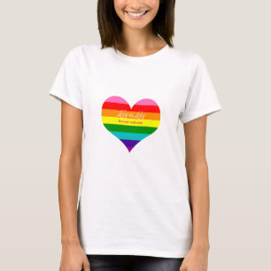 Camiseta Amor é Amor para sempre Arco-Íris Sinalizador LGBT