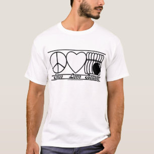 Camiseta Amor e boliche da paz