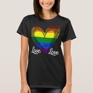 Camiseta Amor é Coração Lgbt Pride Gay Lésbica