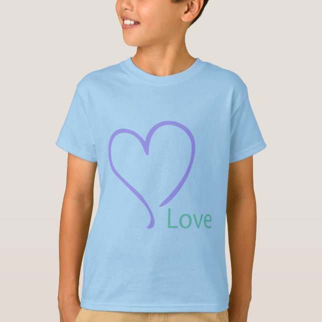 Camiseta Amor e Coração Simples (Frente)