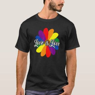 Camiseta Amor é Flor Lgbt Gay Lésbica Direitos Humanos