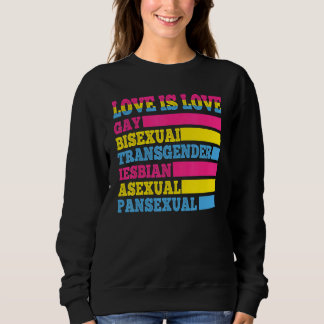 Camiseta Amor é Gay Transgênero Pans Asexuais