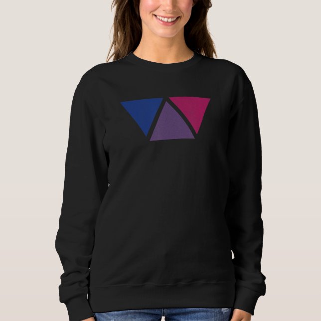 Camiseta Amor E Igualdade Bi Triângulo Orgulho Bissexual (Frente)