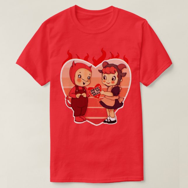 Camiseta Amor é Inferno (Frente do Design)