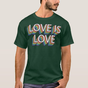 Camiseta Amor é Lgbt Retro Vintage LGBT Pride Mês 2