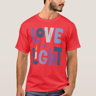 Camiseta Amor e Luz Hanukkah engraçado