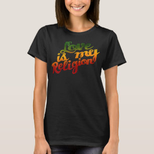 Camiseta Amor É Minha Religião Ziggy Marley Clássico T-Shir