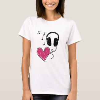 Camiseta Amor e música