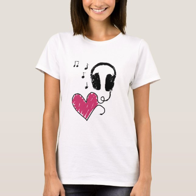 Camiseta Amor e música (Frente)
