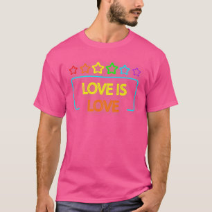 Camiseta Amor é Orgulho Dia da Paz Orgulho LGBTQ Orgulho Mo