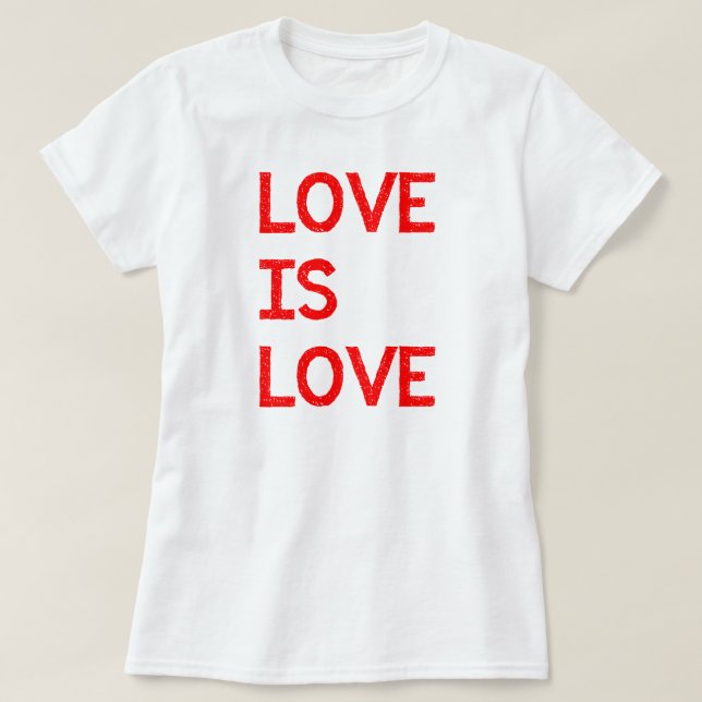 Camiseta Amor é Orgulho LGBTQ (Frente do Design)