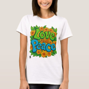 Camiseta amor e paz