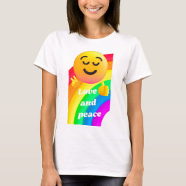 Camiseta amor e paz