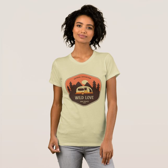 Camiseta Amor e Paz Selvagem (Frente Completa)