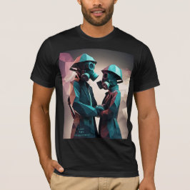 Camiseta AMOR E RESISTÊNCIA Isométrica Poli Baixa