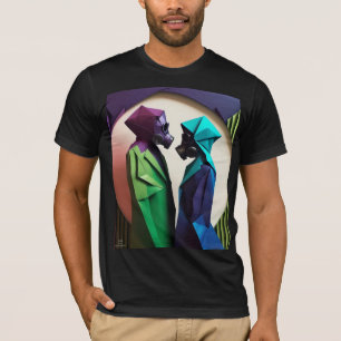 Camiseta AMOR E RESISTÊNCIA Origami Vibrante