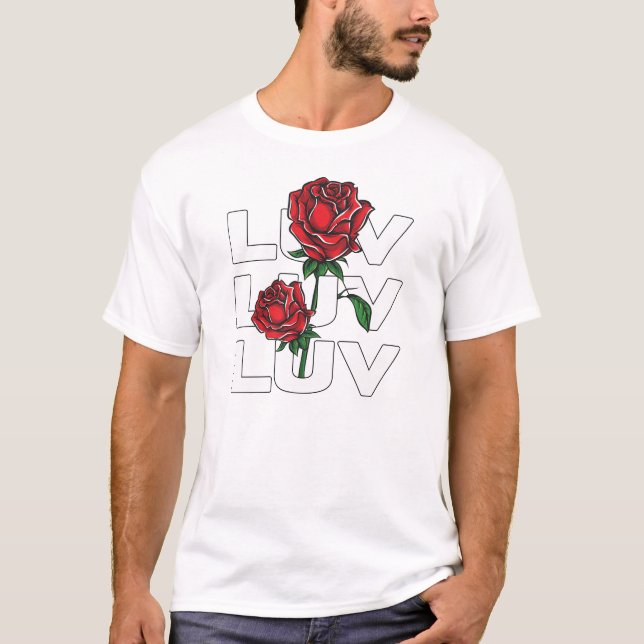Camiseta Amor e Rosas (Frente)