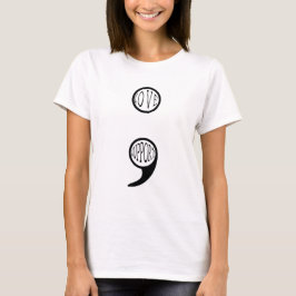 Camiseta Amor e Suporte a Semi Colon