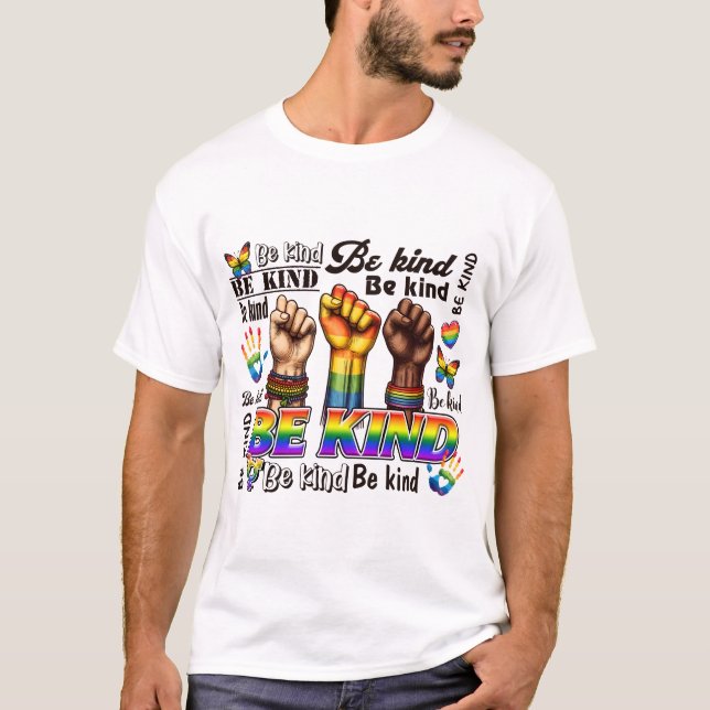 CAMISETA AMOR E SUPORTE LGBTQ PRIDE RAINBOW (Frente)
