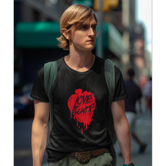 Camiseta Amor é uma merda, Design moderno anti-Valentim